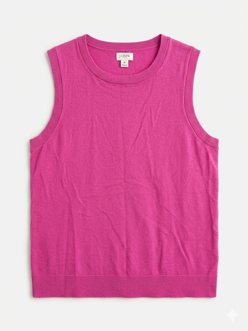 J. Crew Bright Fuchsia Knit Crewneck Top